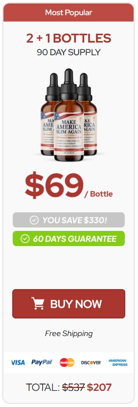 Make America Slim Again 3 Bottle Price